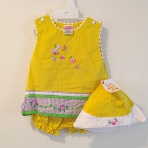 Girls Yellow Dress, 3 Piece Set, NWT